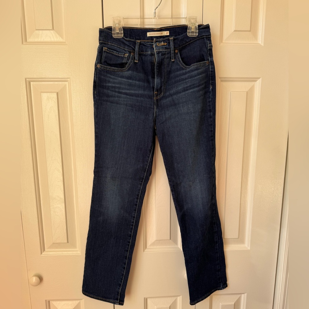Levi's High Rise Straight Crop